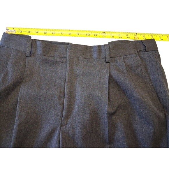 Eddie Bauer Men’s Wool Dress Pants 38 Charcoal Gray Relaxed Fit Classic - Picture 14 of 16